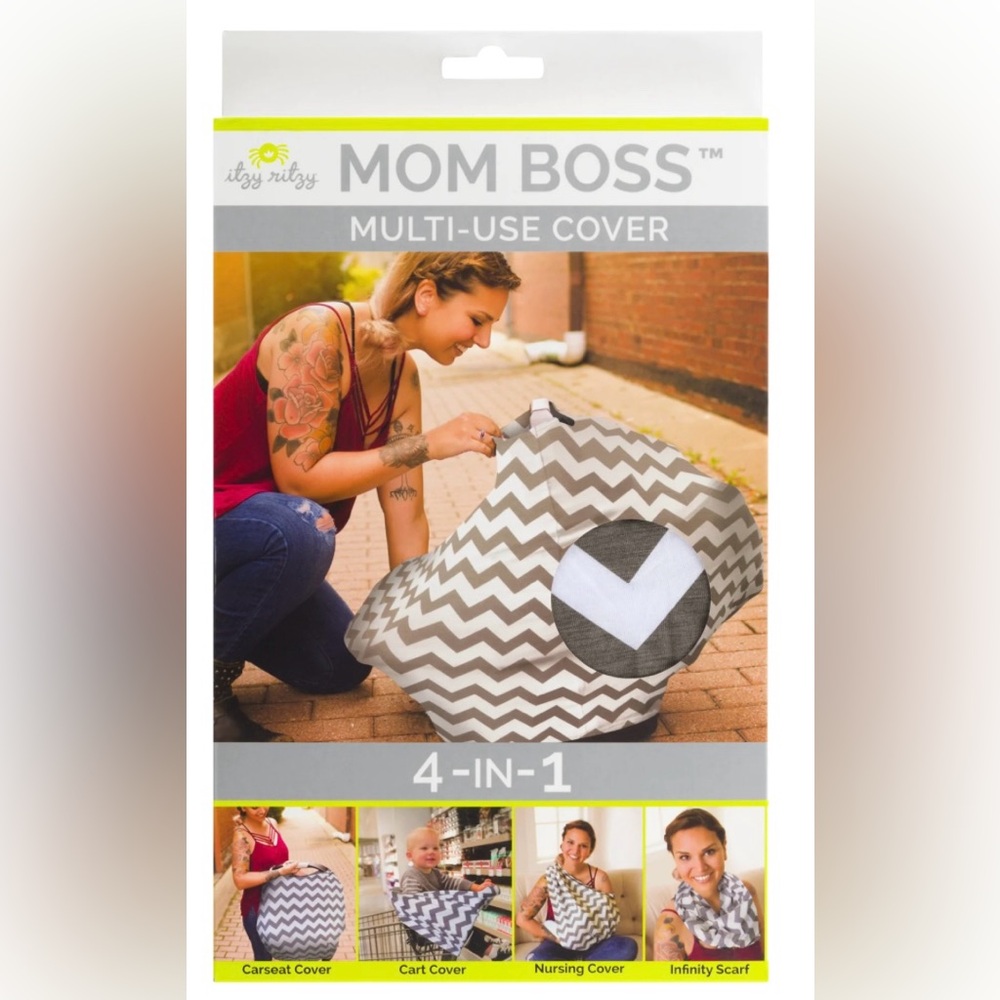 NWT Itzy Ritzy Mom Boss Cover (Nursing, Infinity scarf, Shopping, Car)